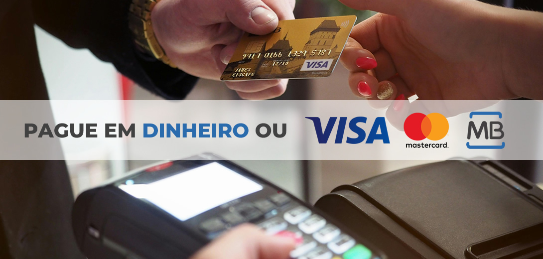 Viatura com motorista - dinheiro, VISA, Mastercard, Multibanco